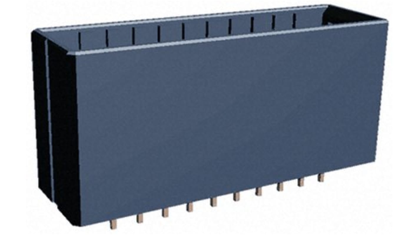 TE Connectivity Dynamic 3000 Series Straight Through Hole PCB Header, 20 Contact(s), 3.8mm Pitch, 2 Row(s), Shrouded