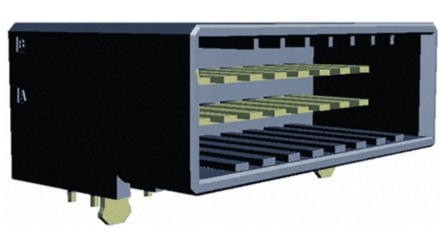 TE Connectivity Dynamic 3000 Series Right Angle Through Hole PCB Header, 10 Contact(s), 5.08mm Pitch, 2 Row(s), Shrouded