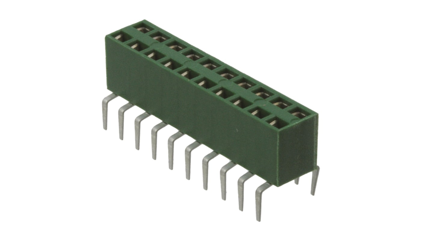 Carcasa de conector TE Connectivity 1-829264-0, Serie AMPMODU HV100, paso: 2.54mm, 10 contactos, 2 filas, Recto,