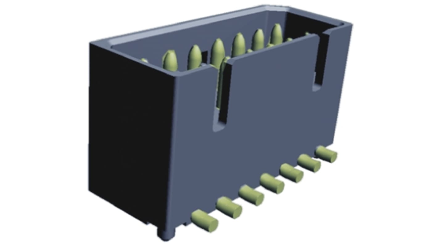 TE Connectivity AMPMODU Series Right Angle Through Hole PCB Header, 10 Contact(s), 2.54mm Pitch, 1 Row(s)