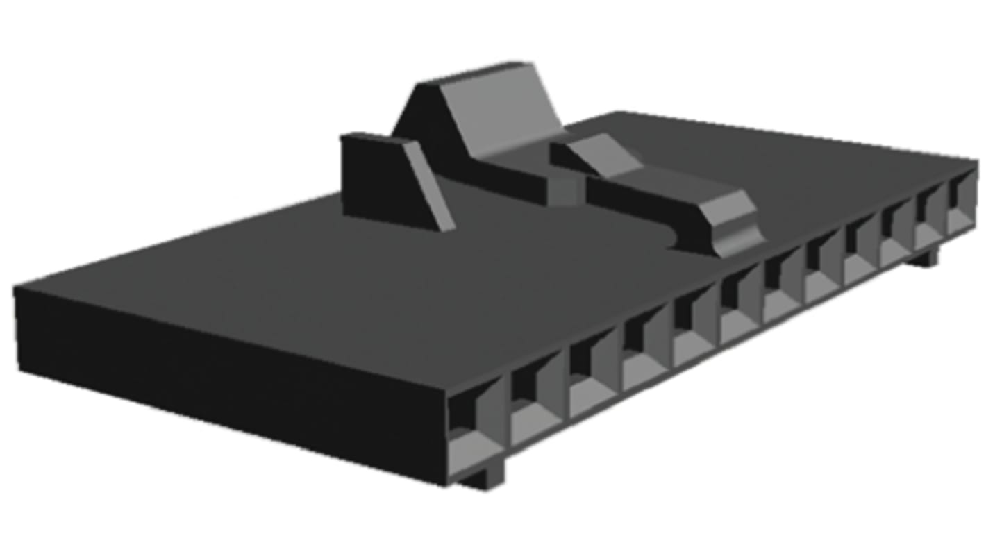 Carcasa de conector TE Connectivity 1-104257-1, Serie AMPMODU MTE, paso: 2.54mm, 12 contactos, , 1 fila filas, Recto,