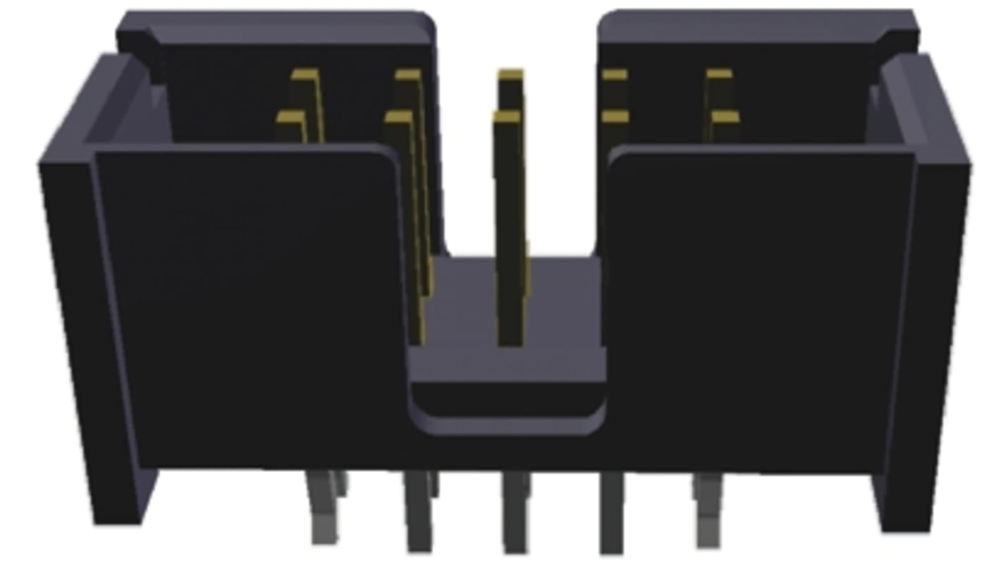 TE Connectivity AMP-LATCH Series Straight Through Hole PCB Header, 24 Contact(s), 2.54mm Pitch, 2 Row(s), Shrouded