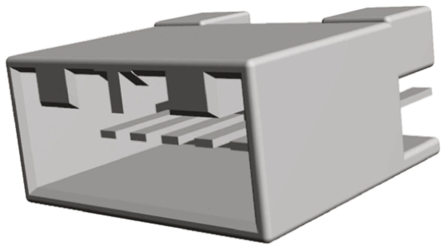 TE Connectivity MULTILOCK 070 Series Straight Through Hole Mount PCB Socket, 6-Contact, 1-Row, 3.5mm Pitch, Solder