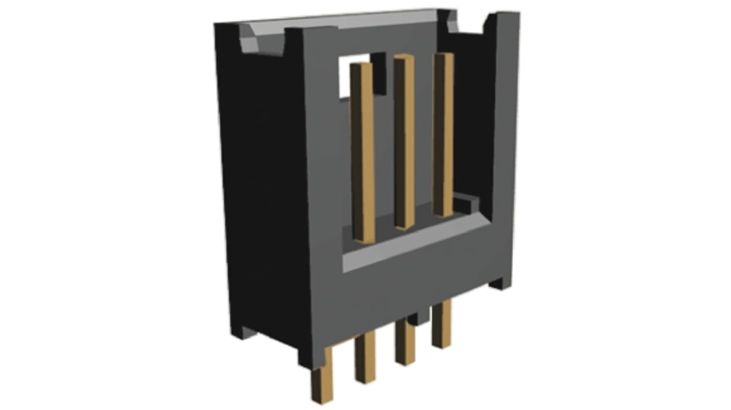 TE Connectivity AMPMODU MOD II Series Straight Through Hole PCB Header, 3 Contact(s), 2.54mm Pitch, 1 Row(s), Shrouded