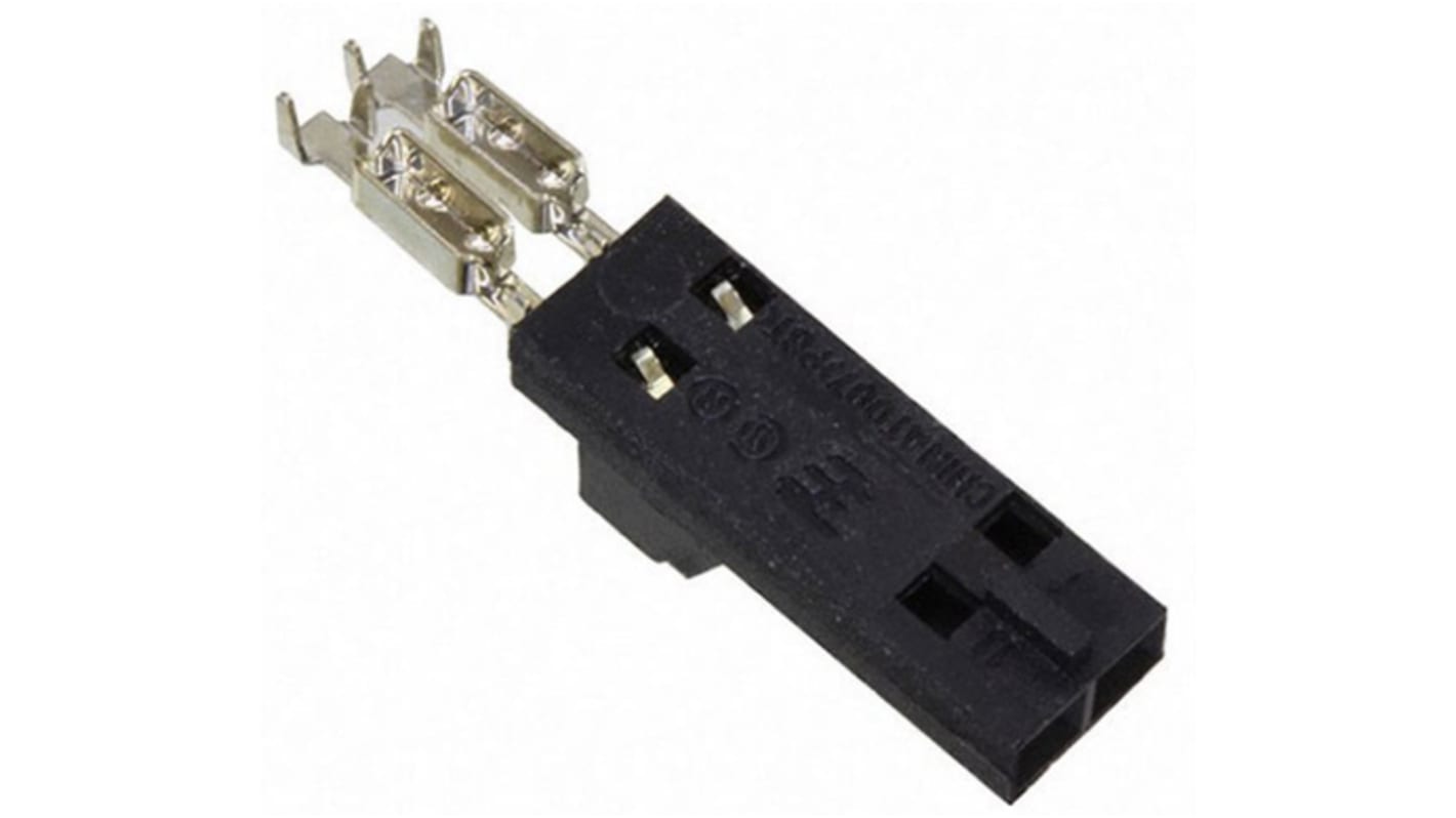 Conector IDC hembra TE Connectivity serie AMPMODU MTE de 2 vías, paso 2.54mm, 1 fila, Montaje de Cable