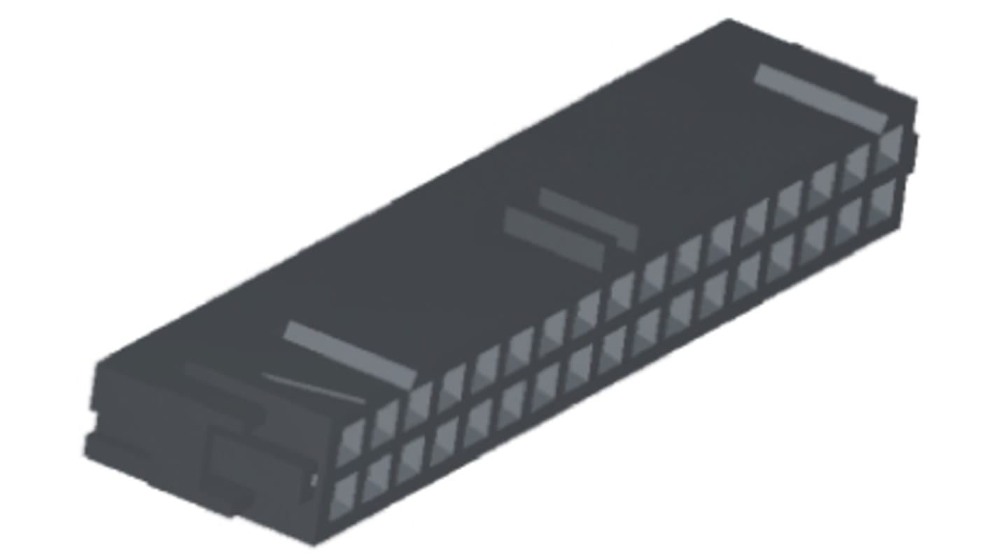 TE Connectivity 26-Way IDC Connector Socket, 2-Row