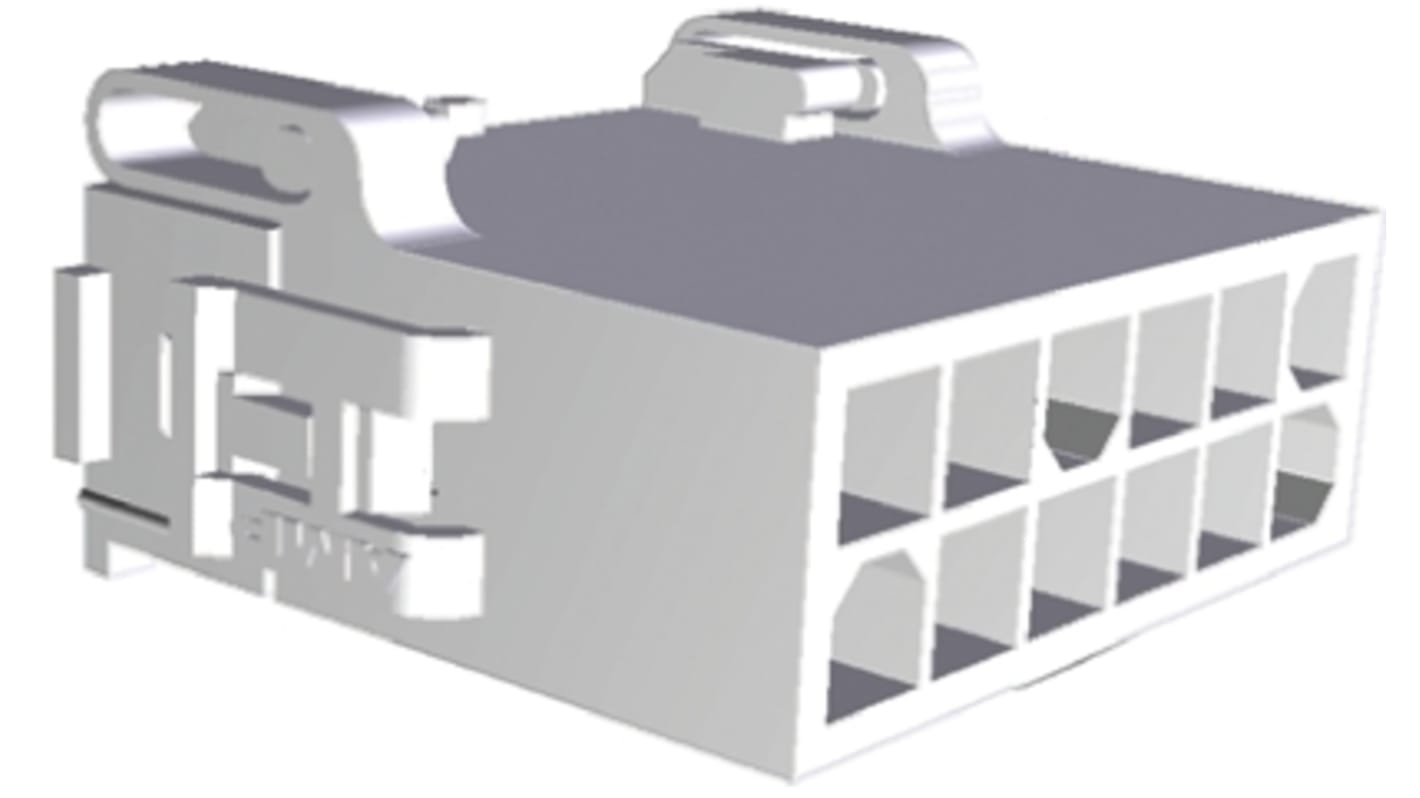 TE Connectivity, Mini-Universal MATE-N-LOK II Female Connector Housing, 4.14mm Pitch, 12 Way, 2 Row