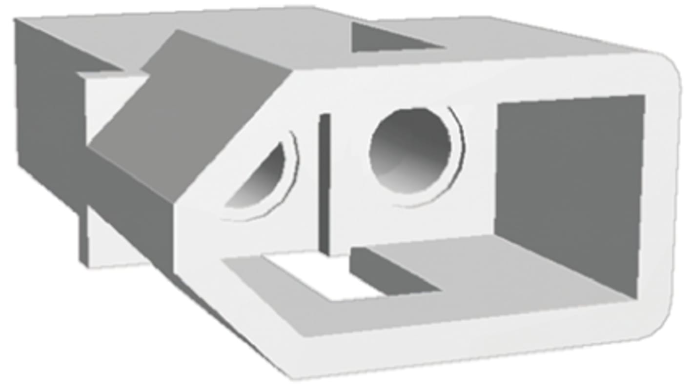 Carcasa de conector TE Connectivity 770069-1, Serie .093 Commercial, paso: 6.3mm, 2 contactos, , 1 fila filas, Recto,