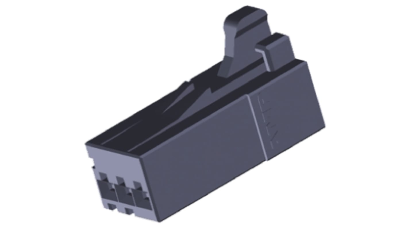 Carcasa de conector TE Connectivity 2-1318120-3, Serie Dynamic 2000, paso: 2.5mm, 3 contactos, , 1 fila filas, Recto,