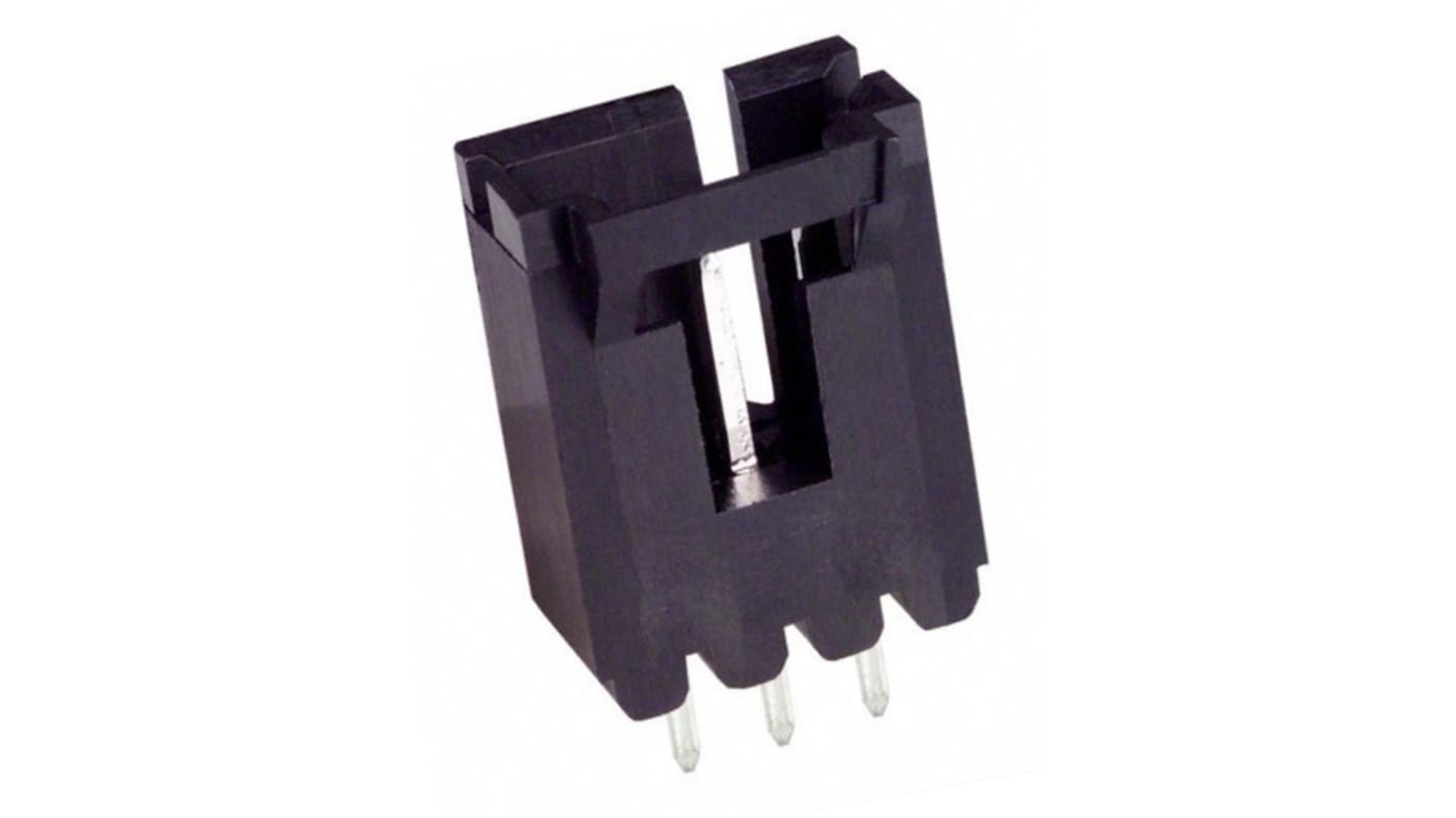 Conector macho para PCB TE Connectivity serie AMPMODU MTE de 3 vías, 1 fila, paso 2.54mm, para soldar, Montaje en