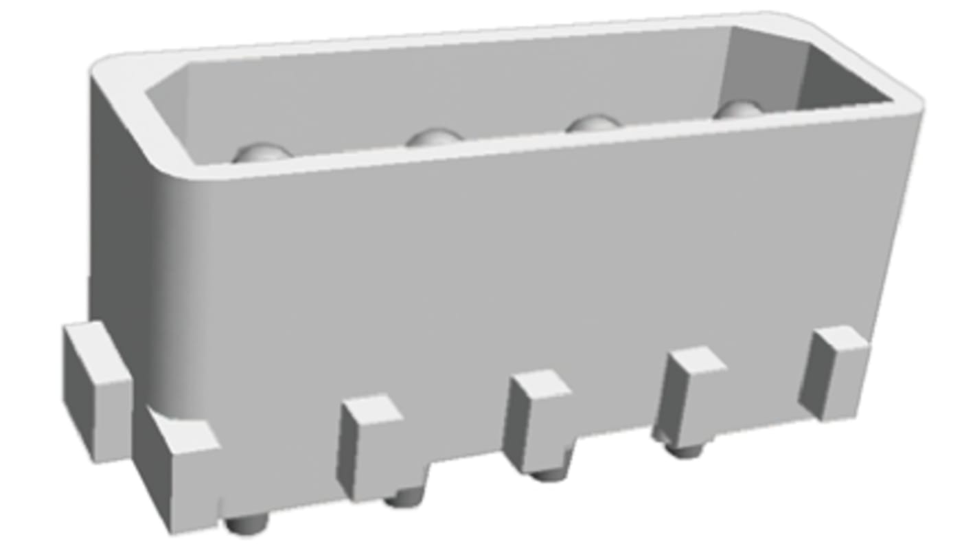 TE Connectivity 基板接続用ピンヘッダ 4極 5.08mm 1列 794236-1