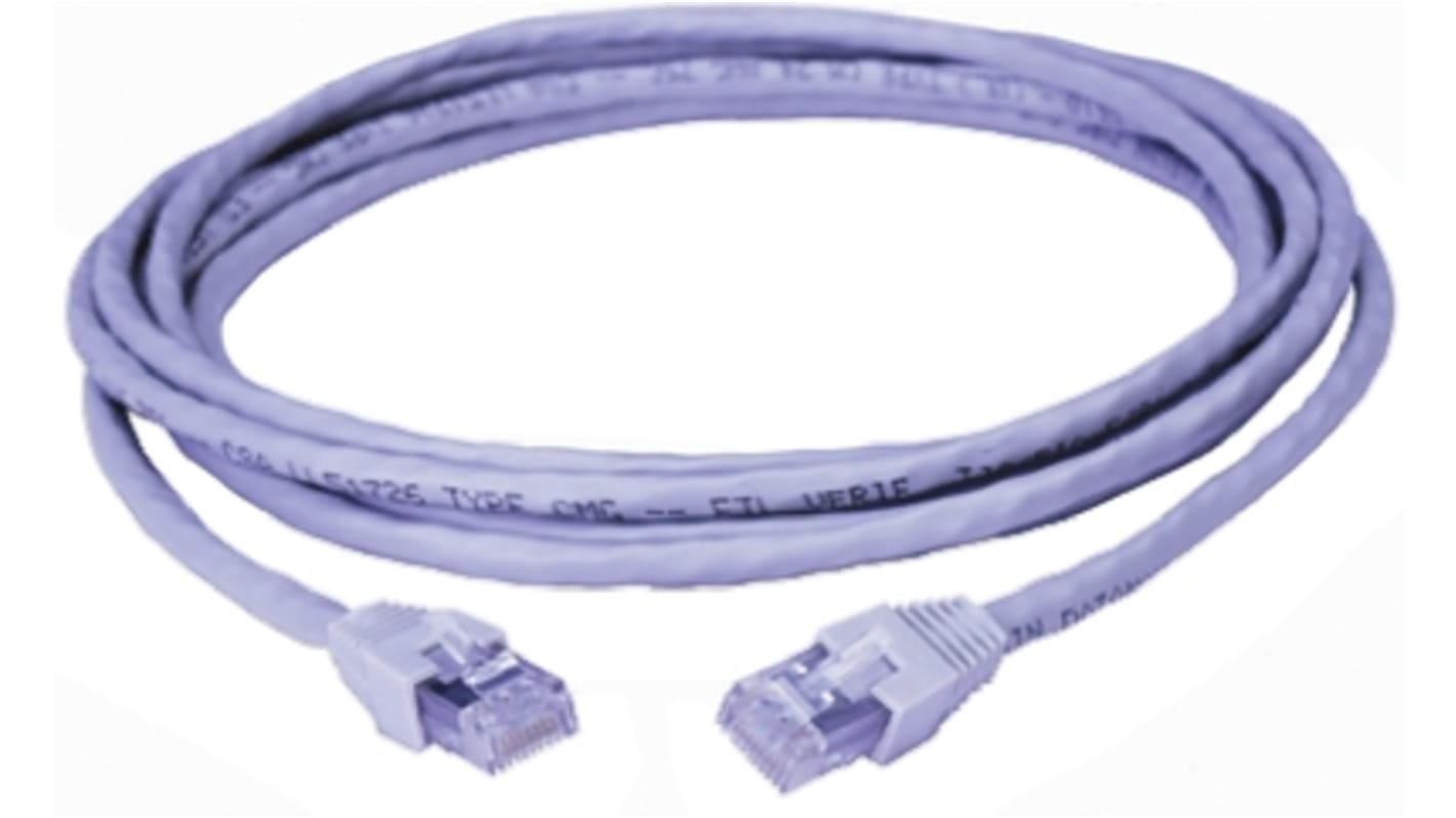 Polyco Healthline Ethernetkabel Cat.6, 1m, Grau Patchkabel, A RJ45 STP Stecker, B RJ45, LSZH