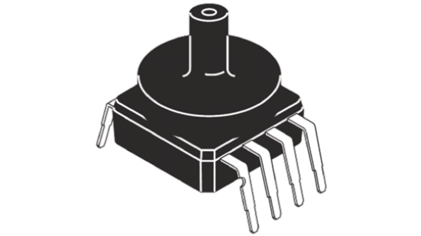 NXP Pressure Sensor, 0bar Min, 3.92kPa Max, Analogue Output, Relative Reading