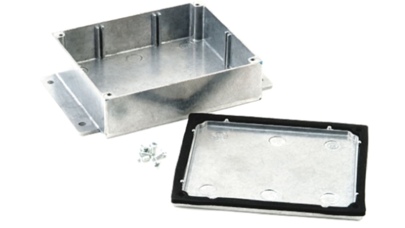 Caja Deltron de Aluminio Presofundido Plateado, 170 x 101.6 x 77mm, IP68, Apantallada