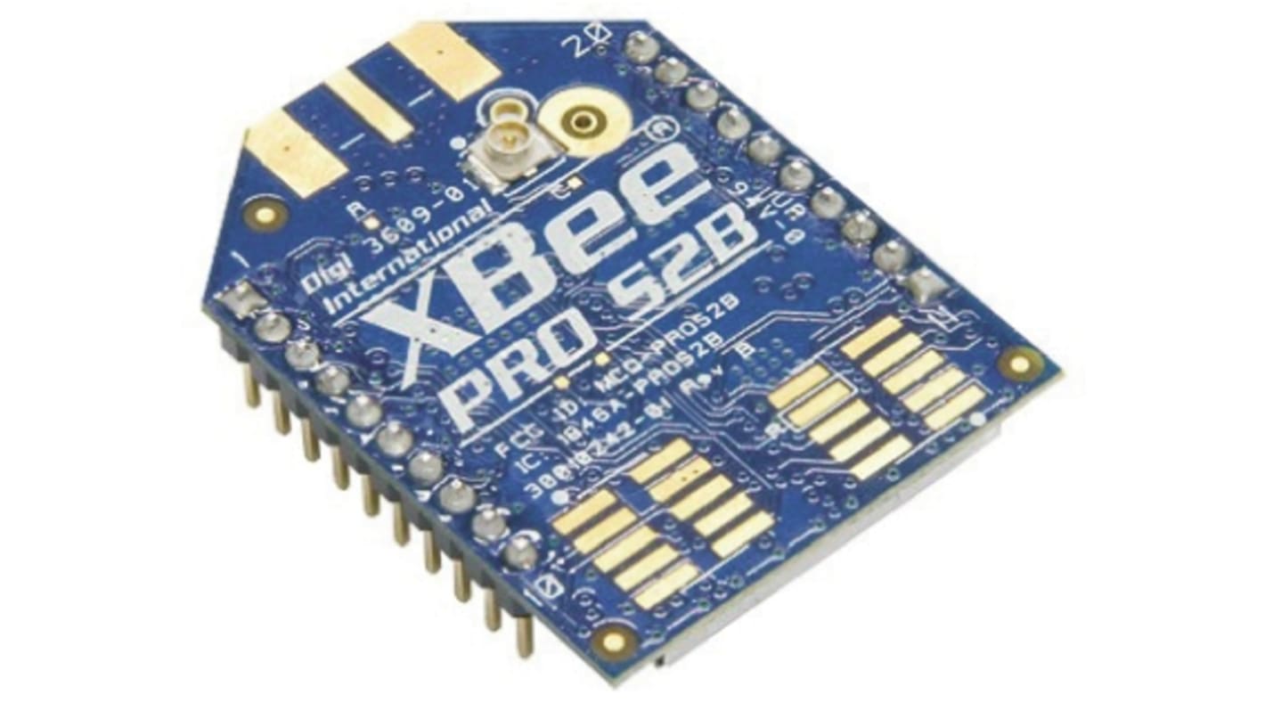 Moduł ZigBee XBP24BZ7UIT-004J, +10dBm, -102dBm, 2.7 → 3.6V, złącza: ADC, DIO, UART, Szeregowe, WPAN, Digi