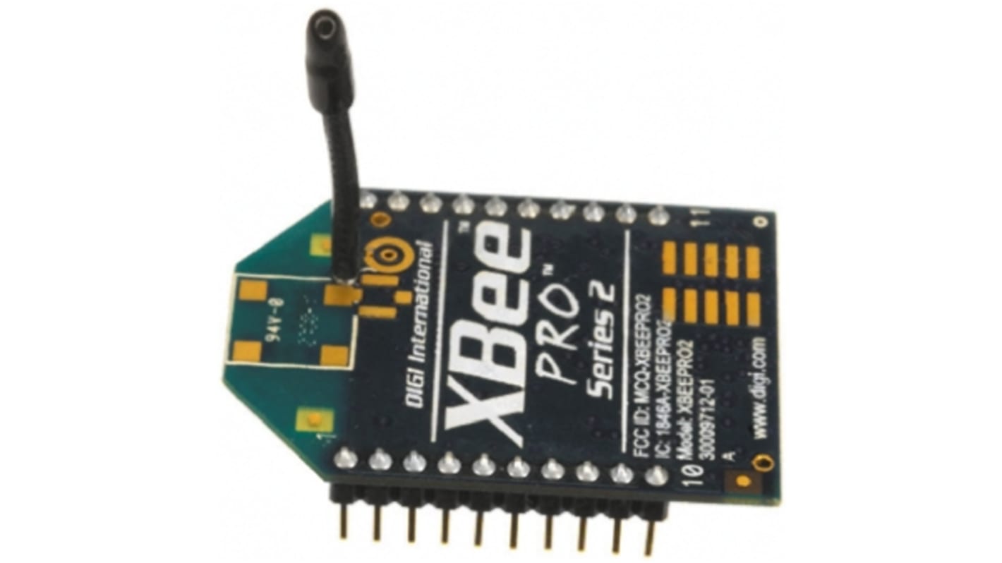 Módulo ZigBee Digi International XBP24BZ7WIT-004J +10dBm -102dBm ADC, DIO, UART Serie, WPAN 2.7 → 3.6V 32.94 x