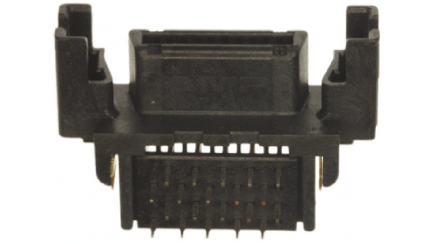 Conector SCSI, TE Connectivity, Hembra, 20 contactos, Orificio Pasante, Ángulo de 90° , paso 2.54mm