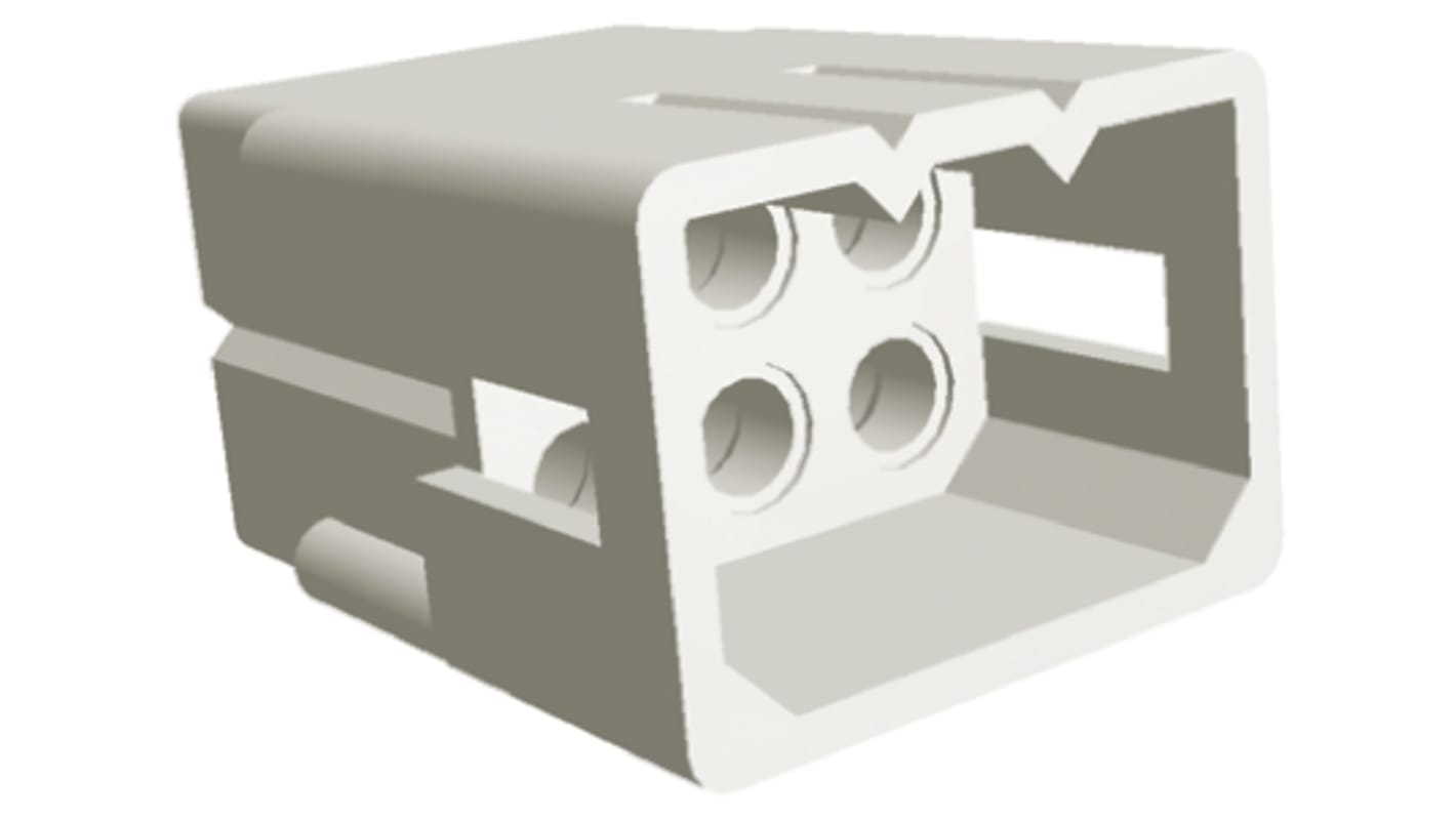 Boitier de connecteur Mâle, 6 contacts sur 2 rangs, pas 5.03mm, Droit, série .093 Commercial