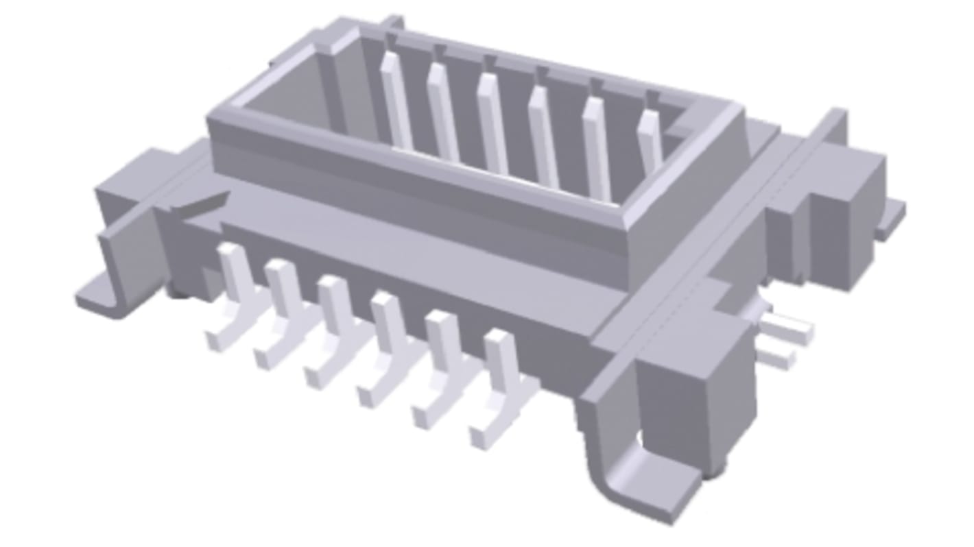 Conector hembra para PCB TE Connectivity serie Fine Stack, de 12 vías en 2 filas, paso 0.8mm, 50 V, 500mA, Montaje