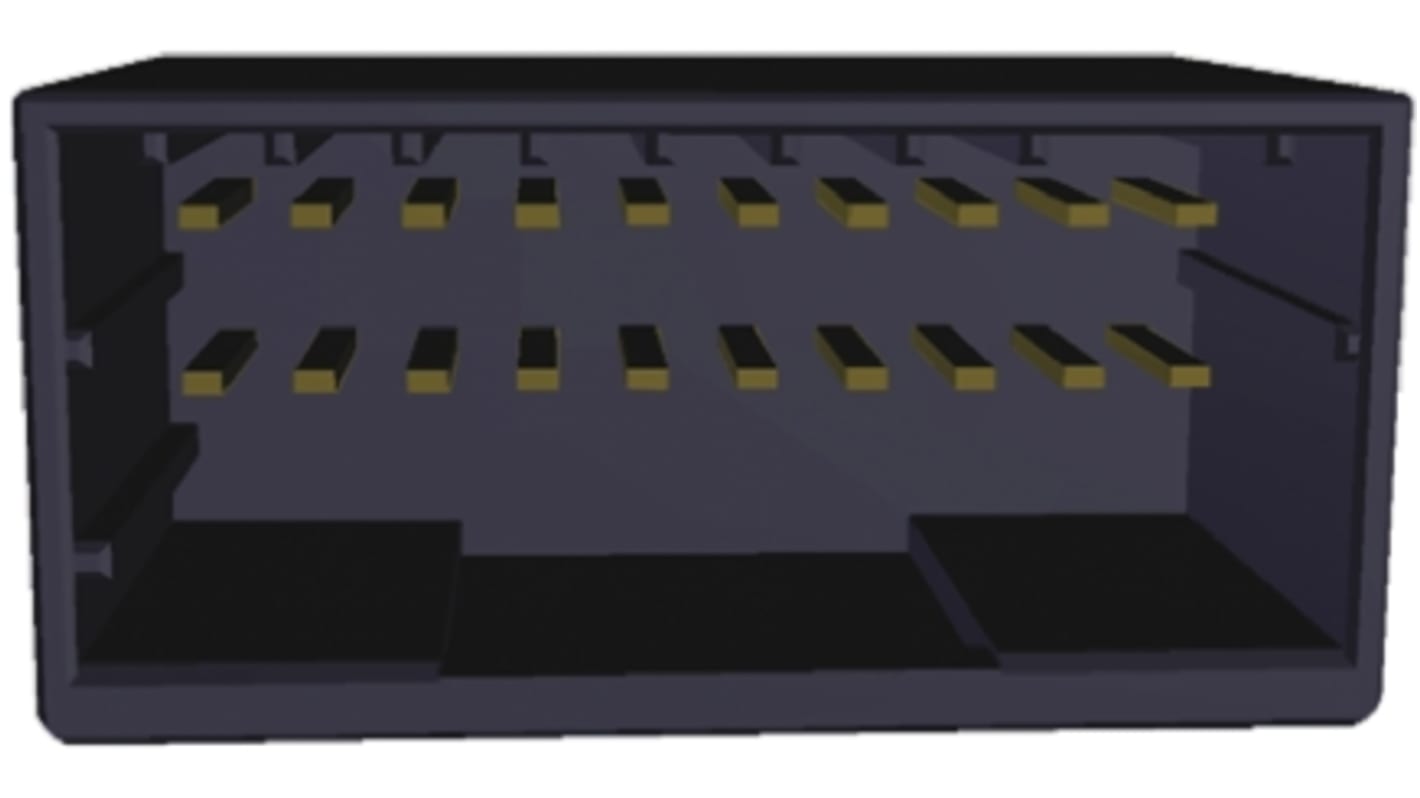 File di contatti PCB TE Connectivity, 20 vie, 2 file, passo 2.5mm