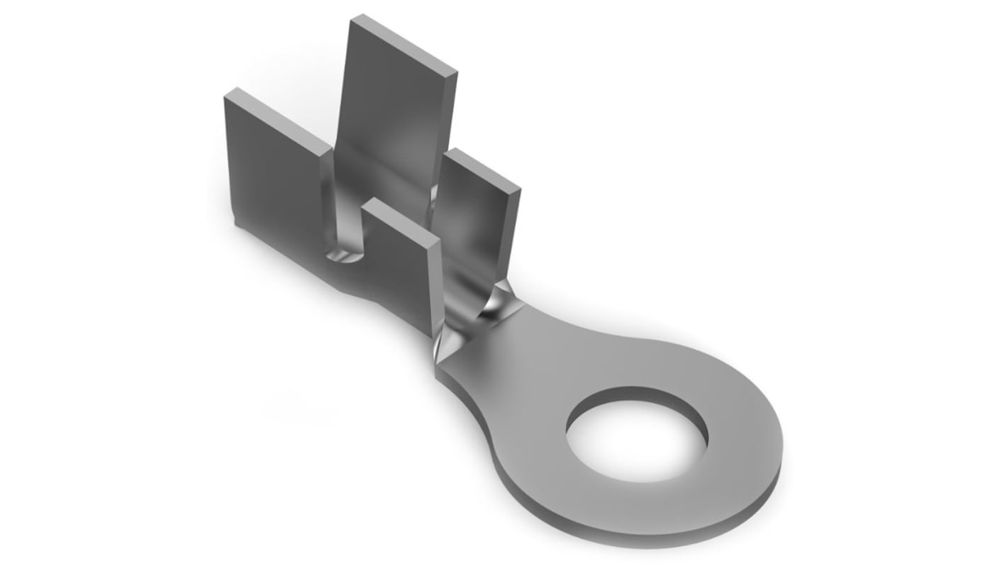 TE Connectivity Uninsulated Ring Terminal, M3.5 Stud Size, 0.8mm² to 2mm² Wire Size