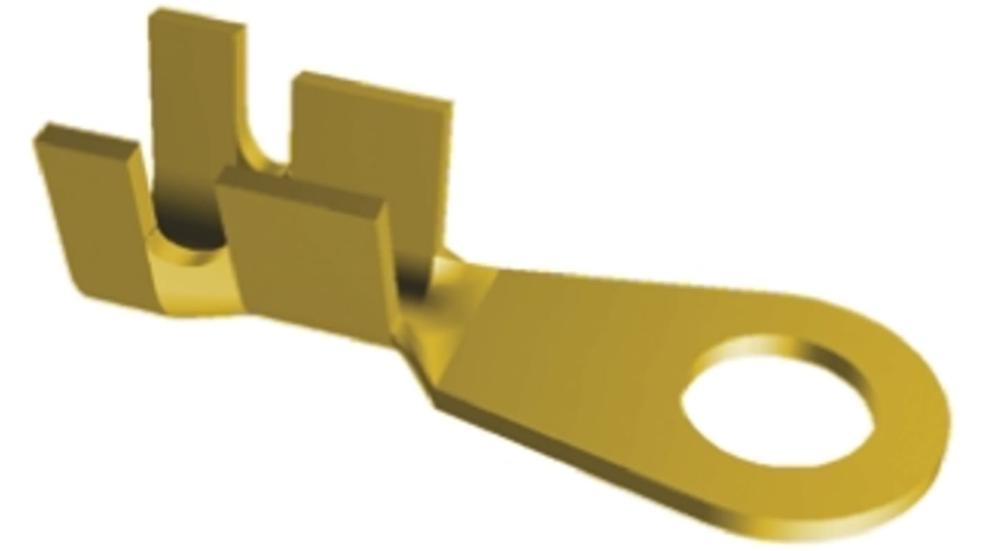 1607871 TE Connectivity Uninsulated Ring Terminal, 4.3mm Stud Size