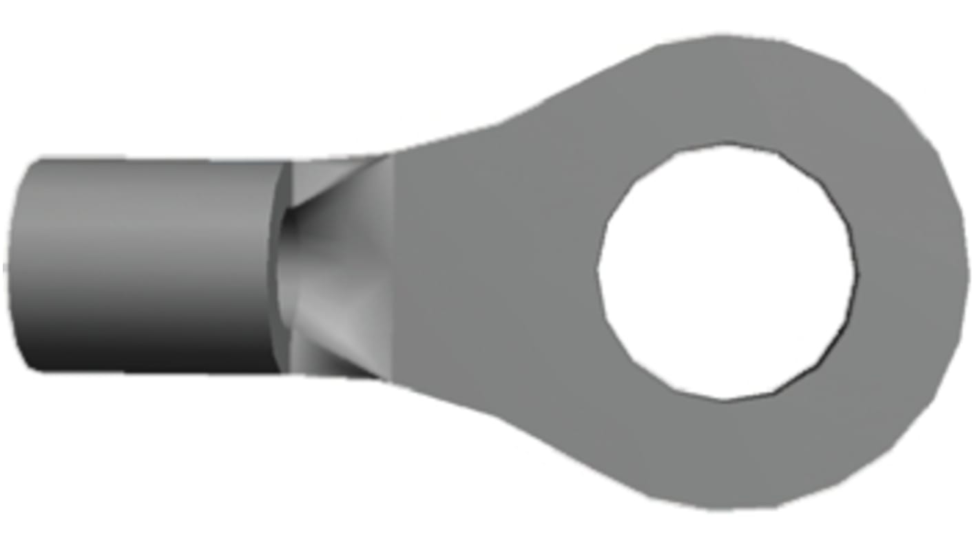 TE Connectivity, SOLISTRAND Uninsulated Ring Terminal, M4 Stud Size, 1mm² to 2.6mm² Wire Size