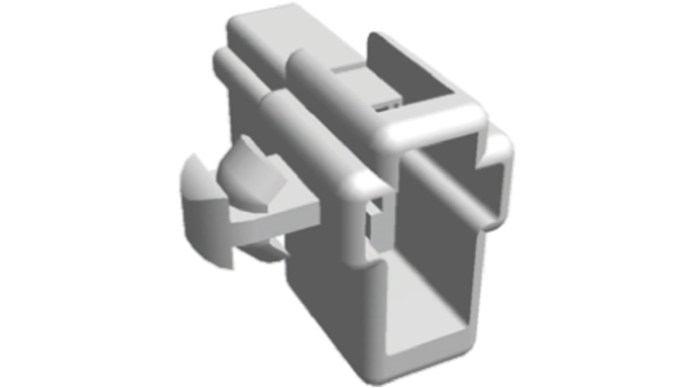 TE Connectivity, FASTON .250 2 Way Nylon Crimp Terminal Housing, Natural