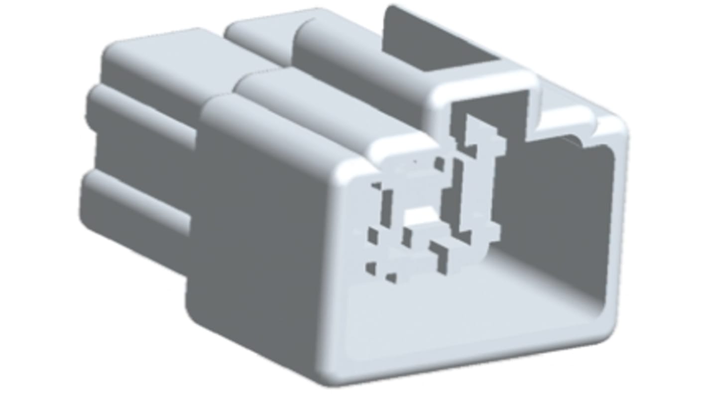 TE Connectivity コネクタハウジング 4極, FASTON .250, ナチュラル 178007-1