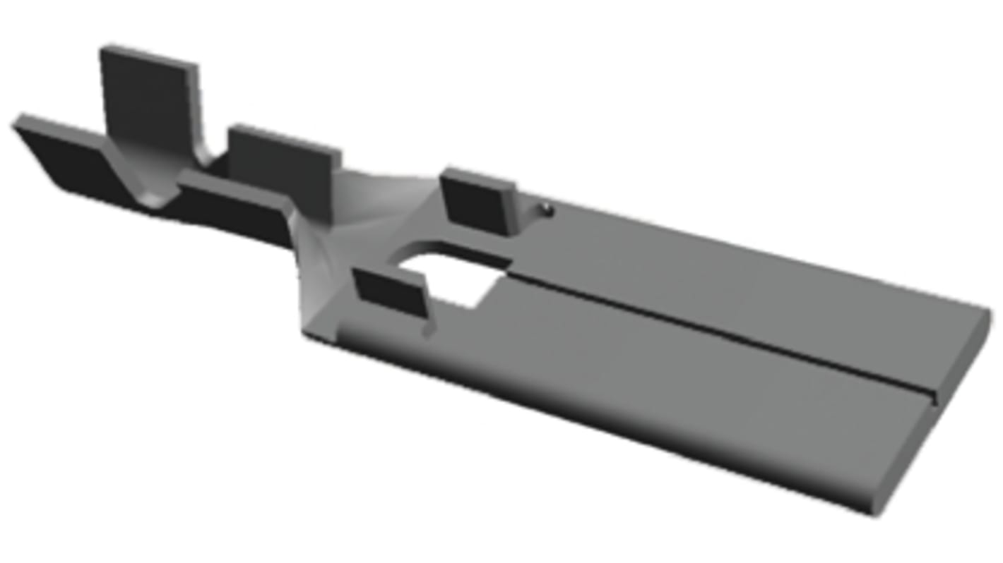 Terminal de lengüeta macho TE Connectivity FASTON .250 de crimpar, 6 x 0.8mm, 0.3mm² → 0.5mm², long. 26.4mm, de Latón