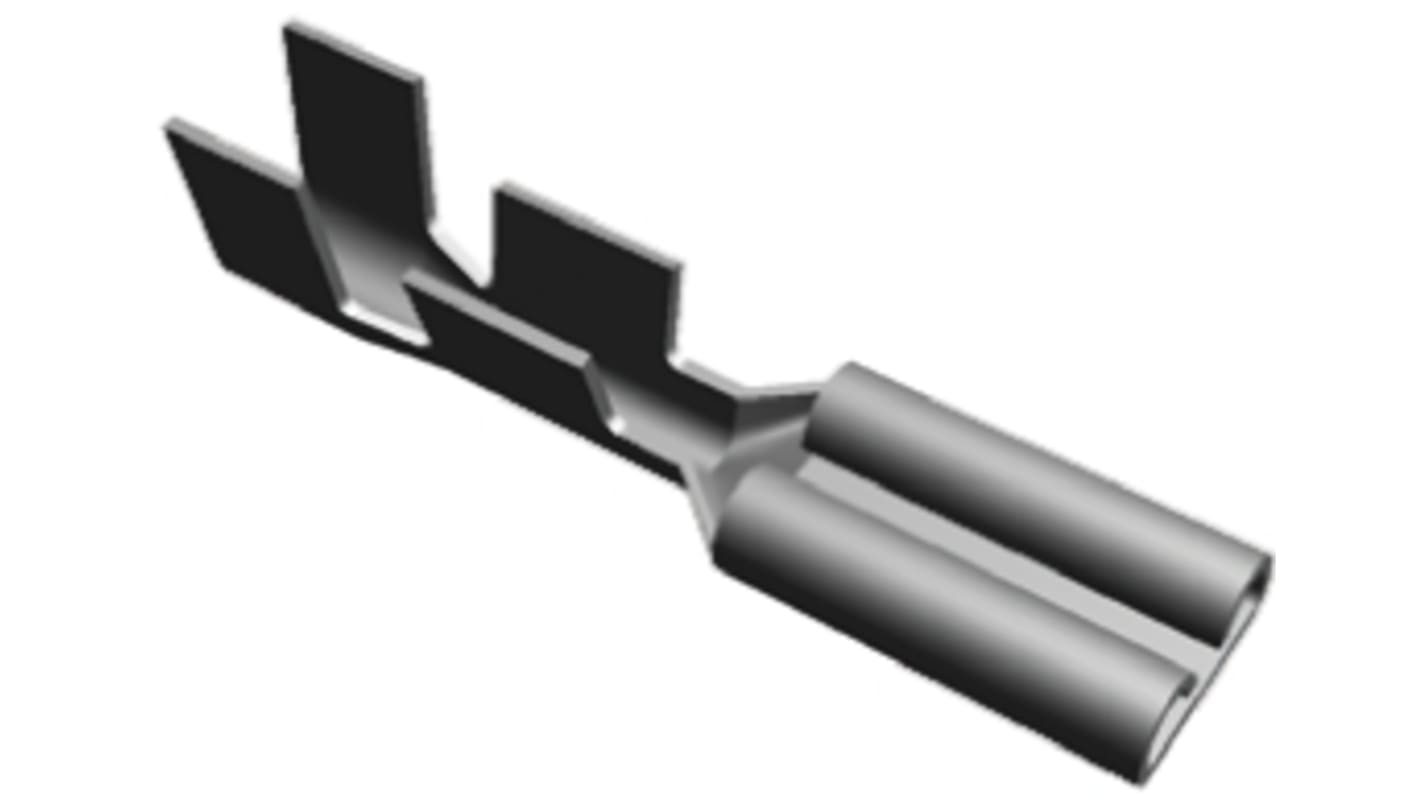 Terminal de lengüeta hembra TE Connectivity FASTON .110 de crimpar, 2.79 x 0.51mm, 0.3mm² → 0.8mm², long. 0.71plg, de