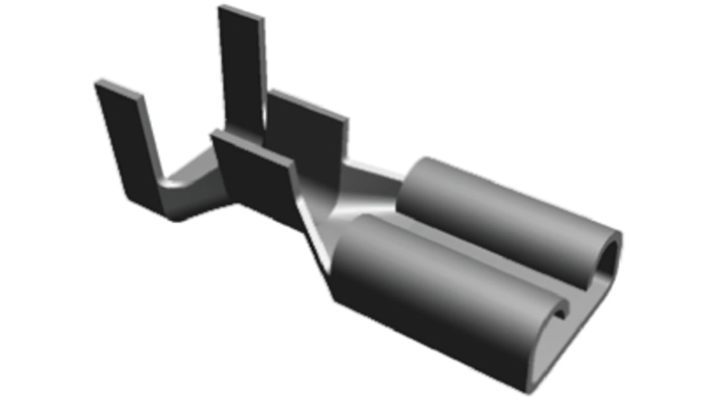 Terminal de lengüeta hembra TE Connectivity FASTON .187 de crimpar, 4.75 x 0.81mm, 0.8mm² → 1.3mm², long. 0.59plg, de