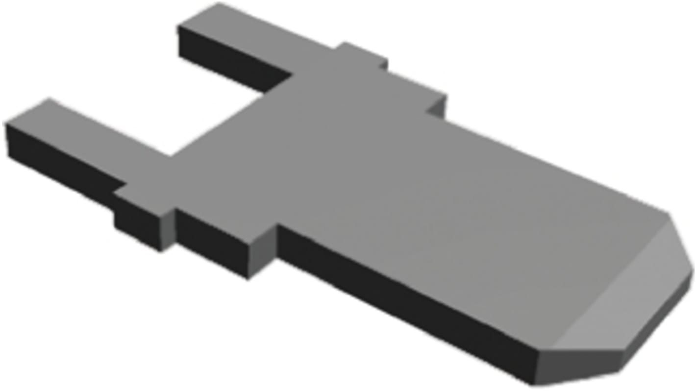 Terminal de lengüeta macho TE Connectivity FASTON .187 de soldar, 4.75 x 0.83mm, long. 12.37mm, de Latón estañado
