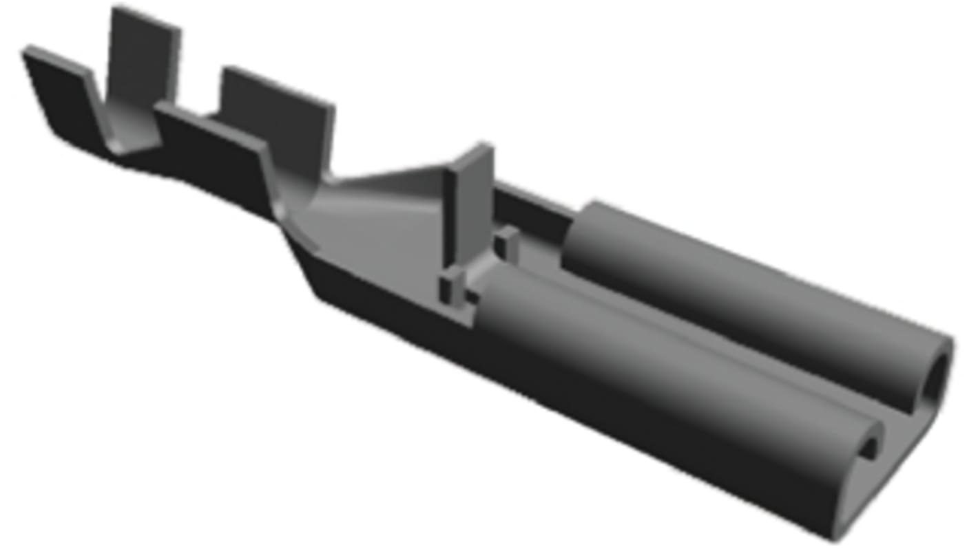 TE Connectivity Positive Lock .110 Mk II Uninsulated Female Spade Connector, Receptacle, 2.79 x 0.51mm Tab Size, 0.2mm²