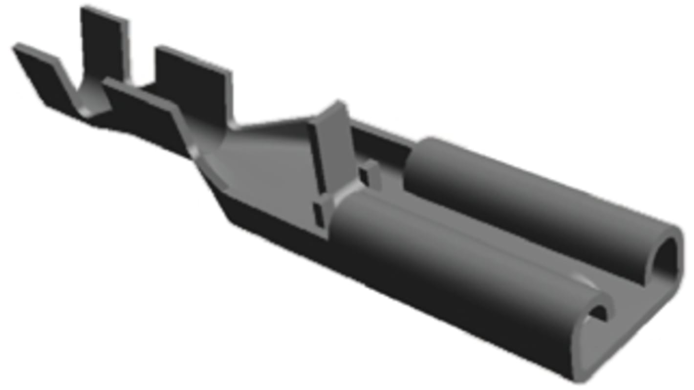TE Connectivity Positive Lock .110 Mk II Uninsulated Female Spade Connector, Receptacle, 2.79 x 0.51mm Tab Size, 0.2mm²