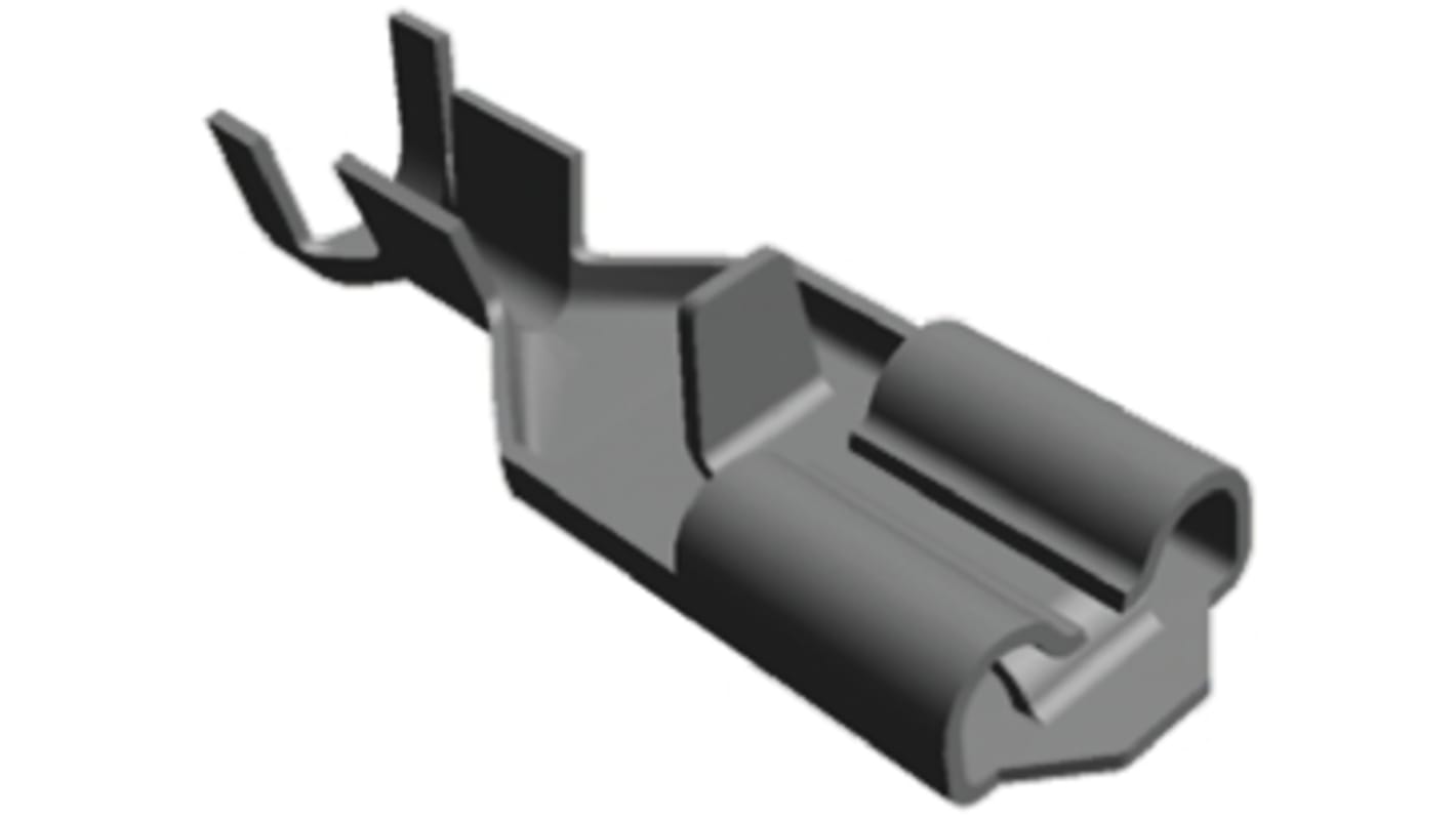 TE Connectivity Positive Lock .187 Mk II Uninsulated Female Spade Connector, Receptacle, 4.75 x 0.51mm Tab Size, 0.5mm²