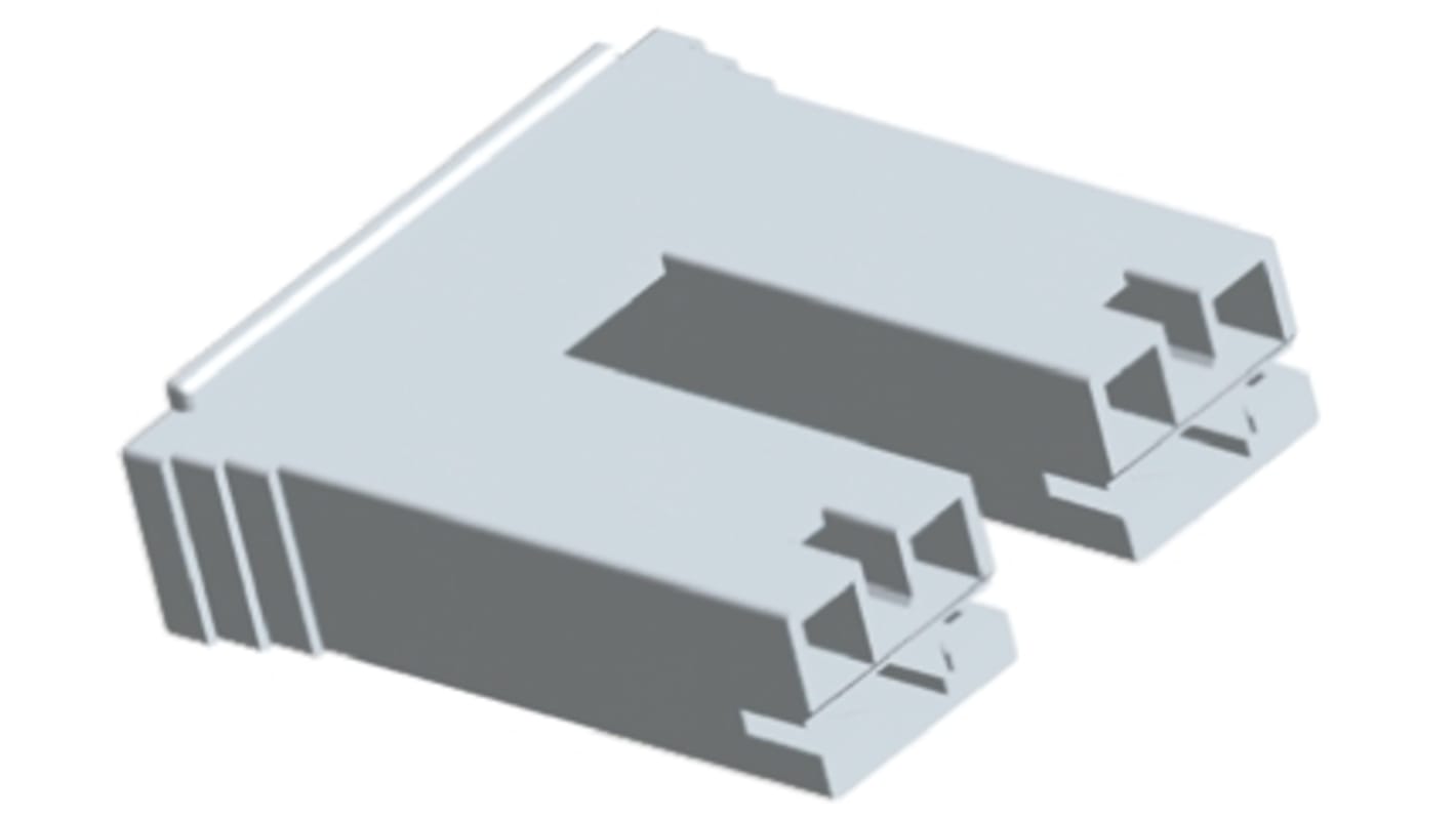 Corpo connettore per terminali a crimpare TE Connectivity 2 vie, Nylon 66, largh. 6.35mm