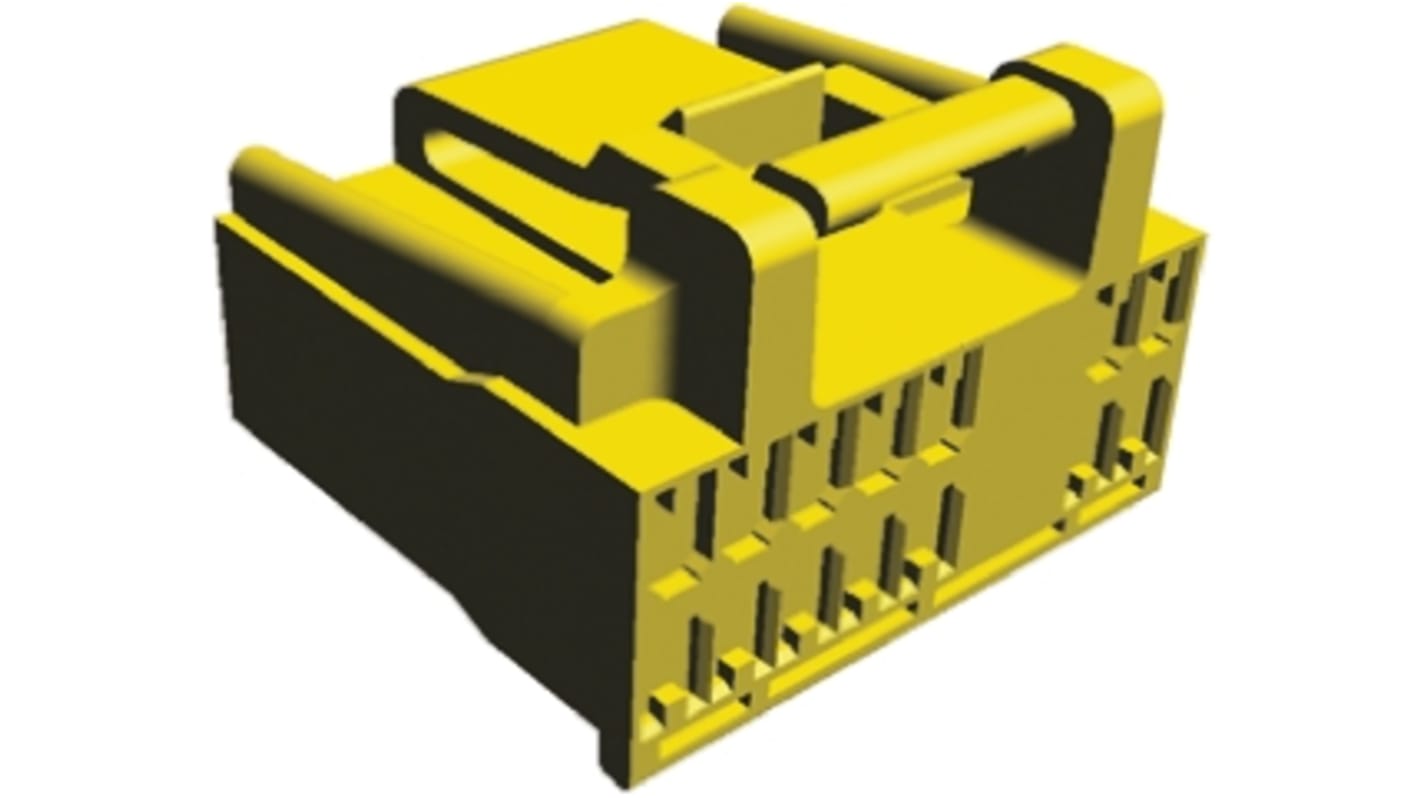 Boitier de connecteur Mâle, 18 contacts 1 rang , pas 3.7mm, Droit, série Pulse Lock