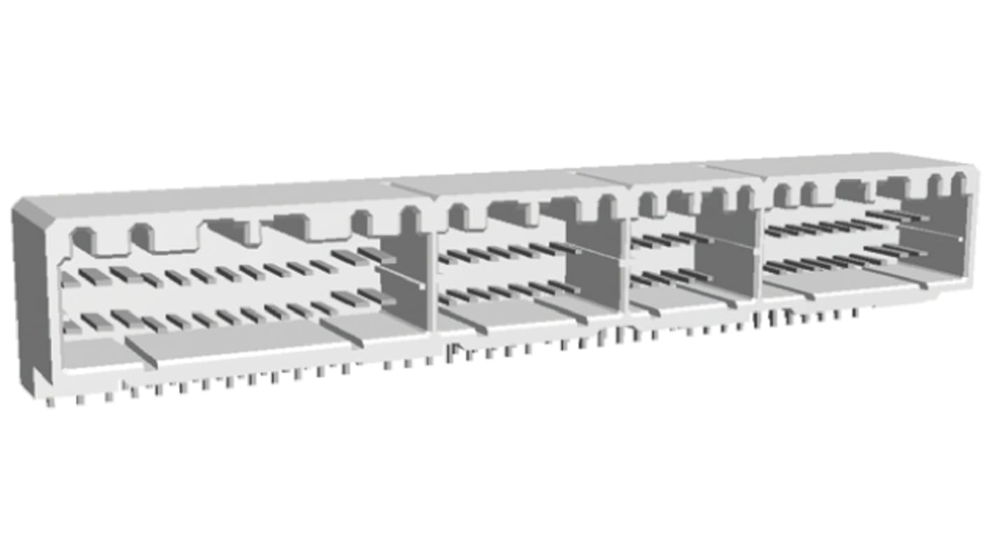 Carcasa de conector TE Connectivity 178780-1, Serie MULTILOCK 040/070, 76 contactos, 2 filas, Ángulo de 90° , Hembra,