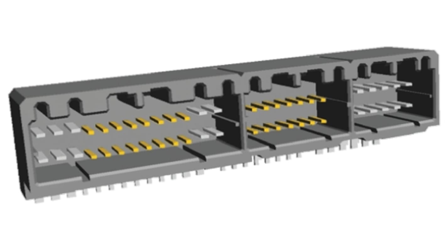 TE Connectivity, MULTILOCK 040/070 II Female Connector Housing, 54 Way, 2 Row Right Angle