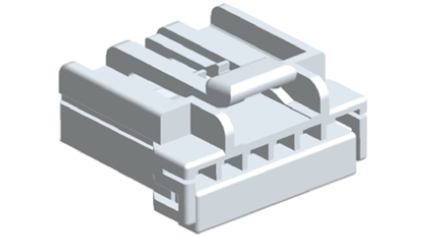 Carcasa de conector TE Connectivity 1-174923-1, Serie MULTILOCK 070, paso: 3.5mm, 6 contactos, , 1 fila filas, Recto,