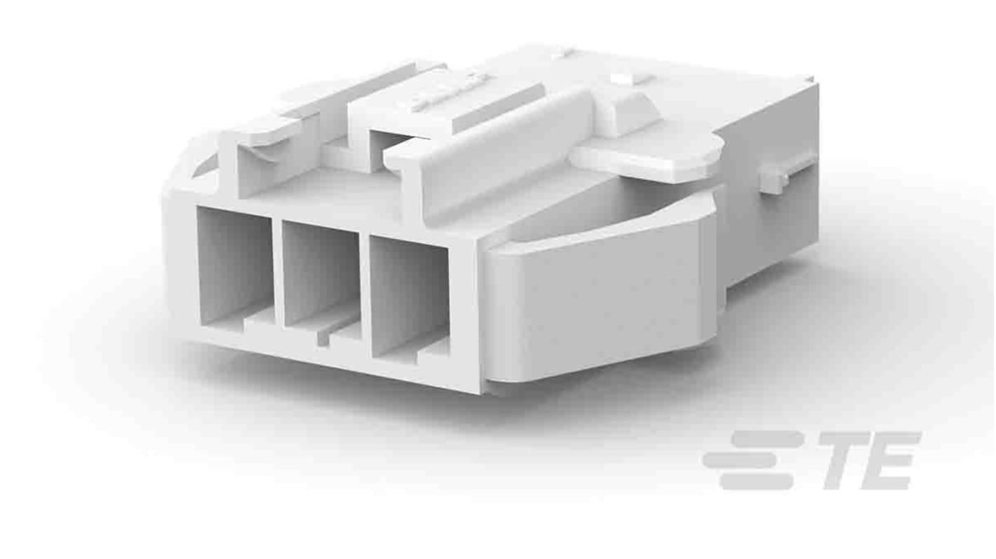 Carcasa de conector TE Connectivity 177907-1, Serie Power Double Lock, paso: 3.96mm, 3 contactos, , 1 fila filas,