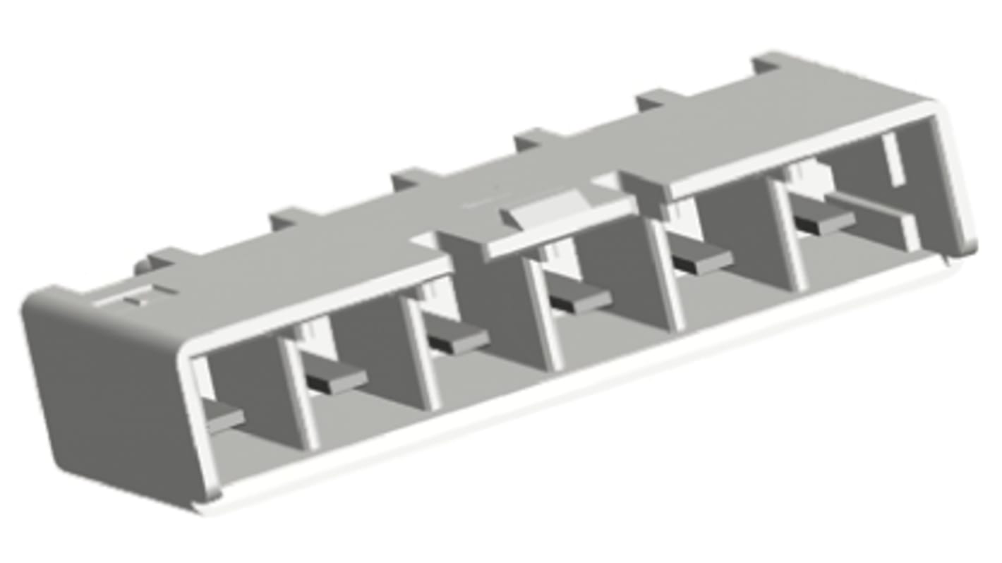 TE Connectivity 5.0 PKC Series Straight Through Hole PCB Header, 6 Contact(s), 5.0mm Pitch, 1 Row(s), Shrouded