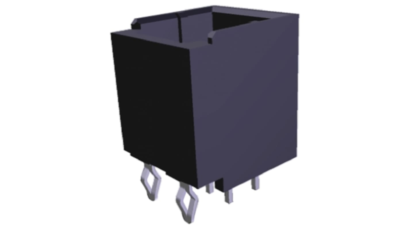 TE Connectivity Dynamic 1000 Series Straight Through Hole PCB Header, 20 Contact(s), 2.5mm Pitch, 2 Row(s), Shrouded