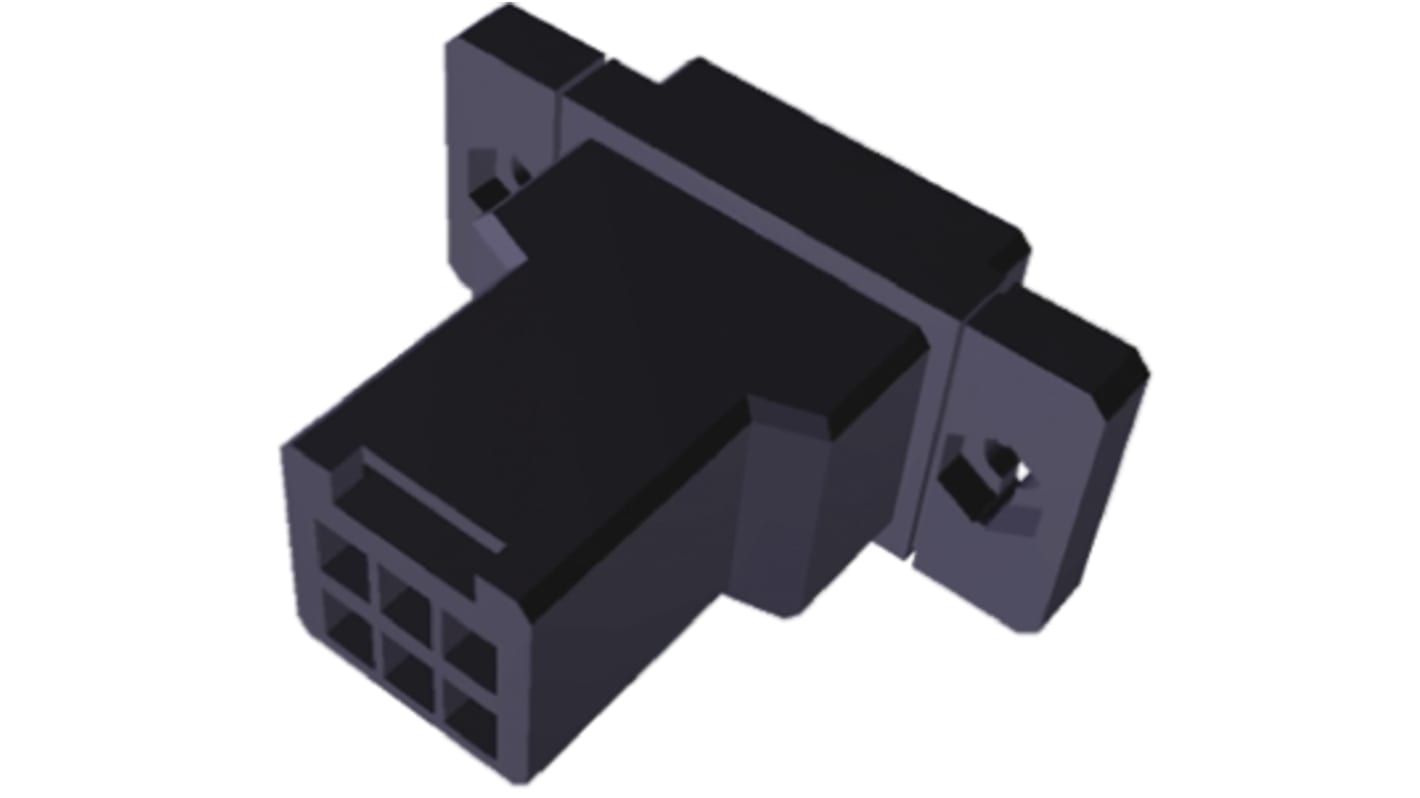 TE Connectivity, Dynamic 3000 Male Connector Housing, 3.81mm Pitch, 6 Way, 2 Row