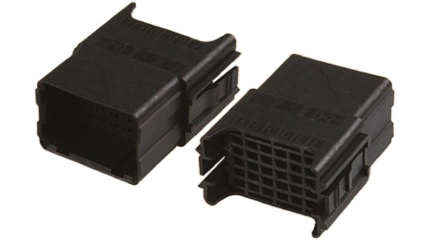 Carcasa de conector TE Connectivity 1747366-1, Serie Dynamic 2000, paso: 3.75mm, 30 contactos, 5 filas, Recta, Macho,