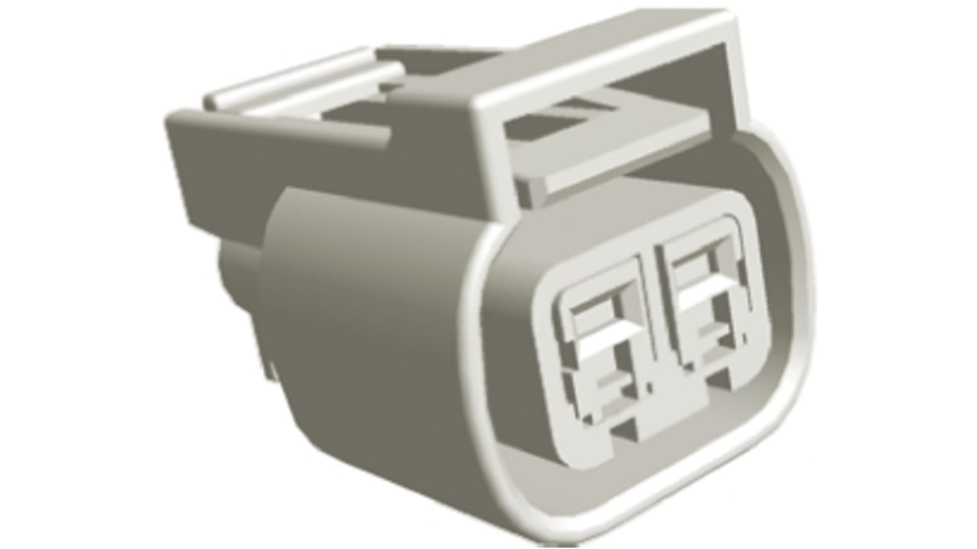 TE Connectivity Male Connector Housing, 2 Way, 1 Row