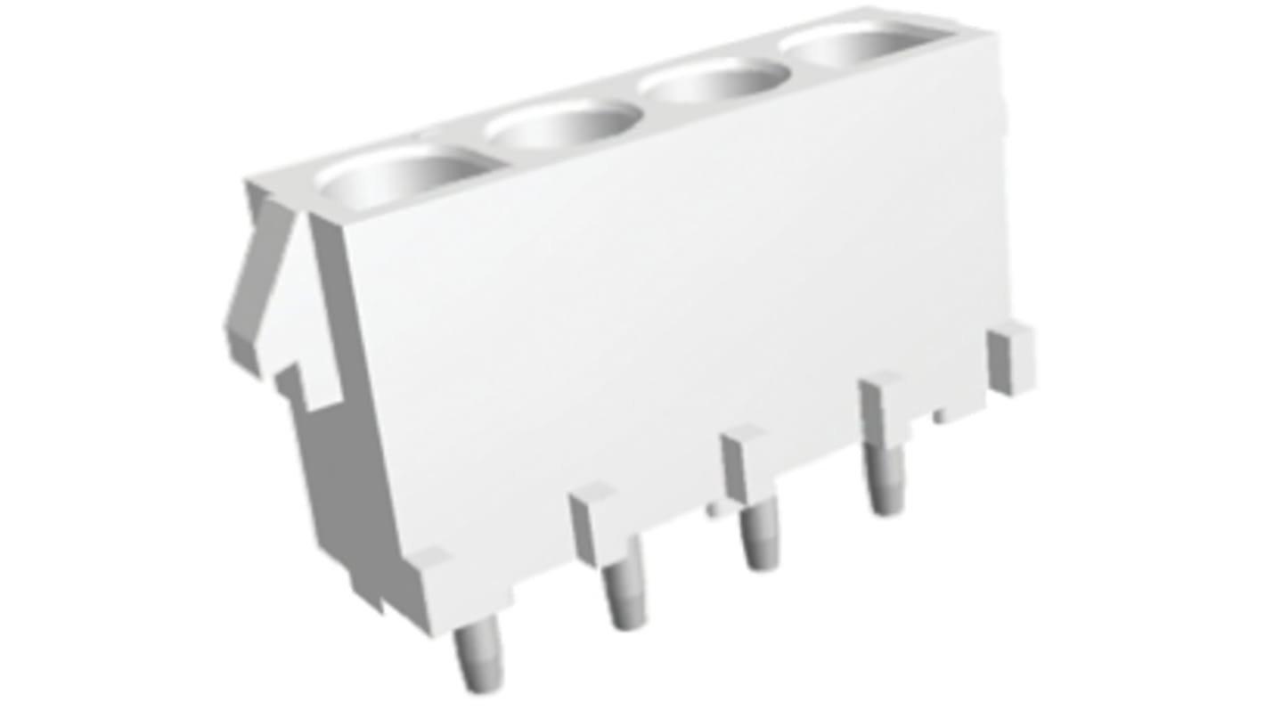 TE Connectivity Universal MATE-N-LOK Series Straight Through Hole Mount PCB Socket, 3-Contact, 6.35mm Pitch, Solder