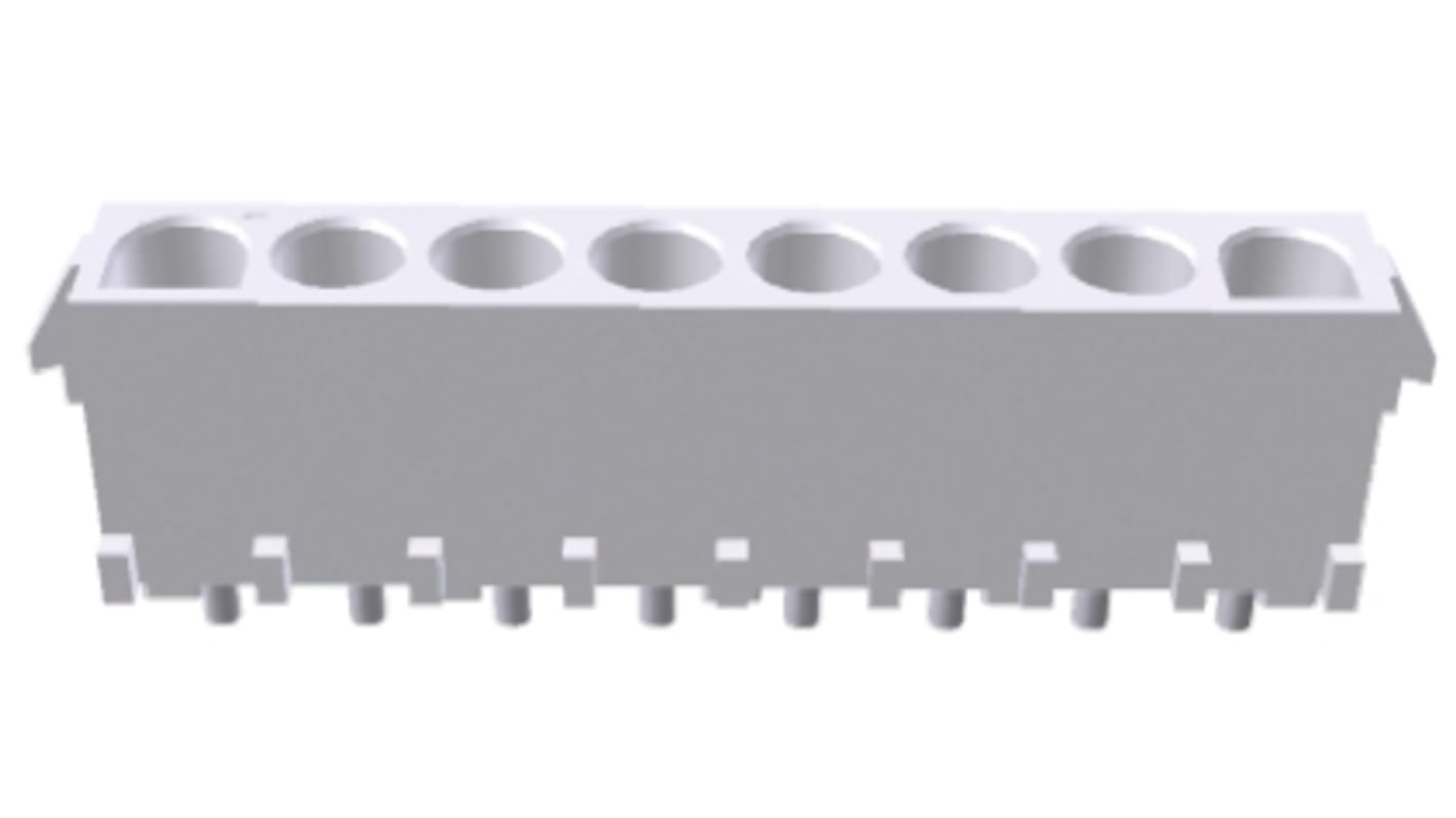 TE Connectivity Universal MATE-N-LOK Series Straight Through Hole Mount PCB Socket, 3-Contact, 6.35mm Pitch, Solder