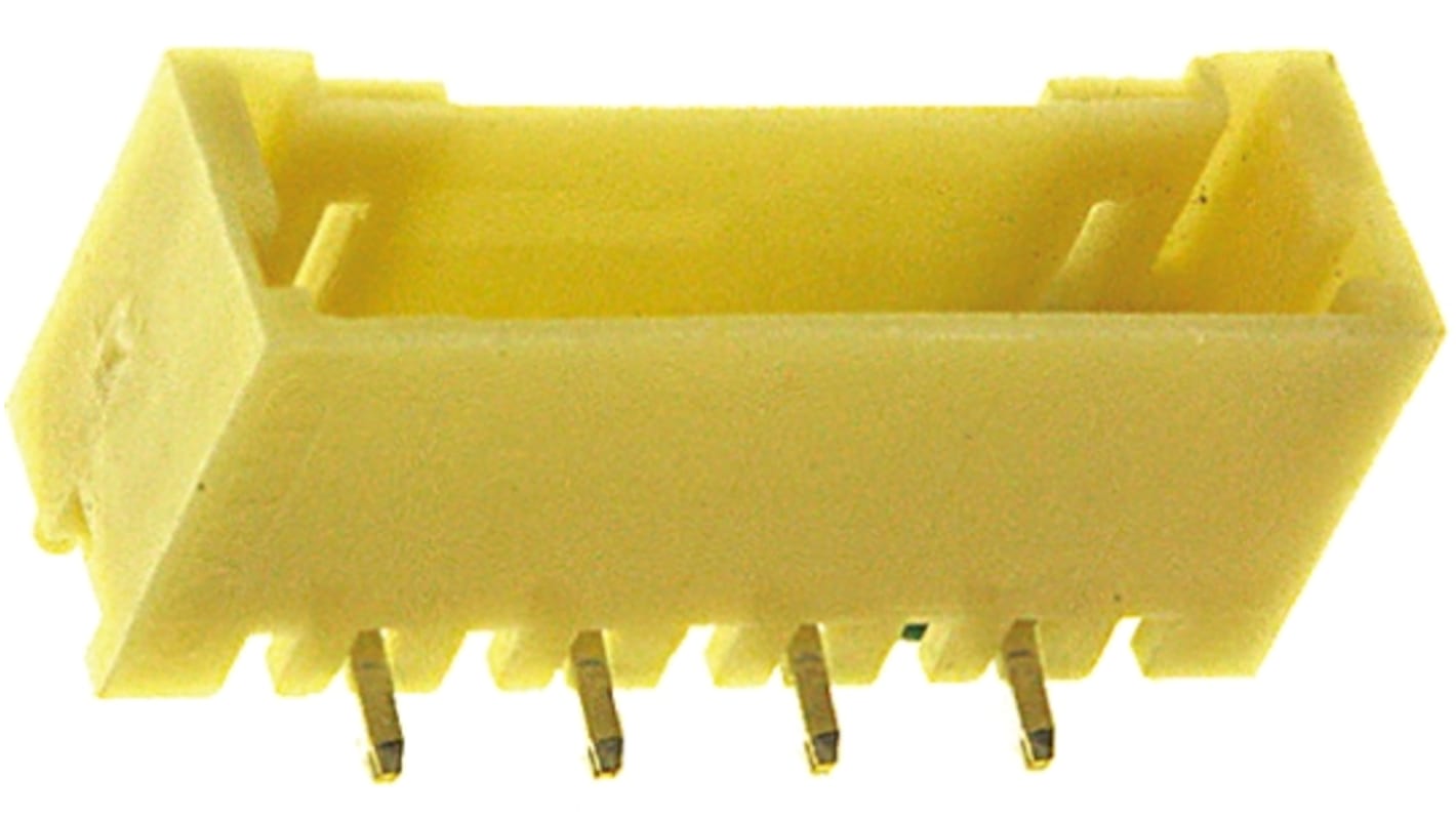 TE Connectivity AMP Mini CT Series Straight Surface Mount PCB Header, 4 Contact(s), 1.5mm Pitch, 1 Row(s), Shrouded